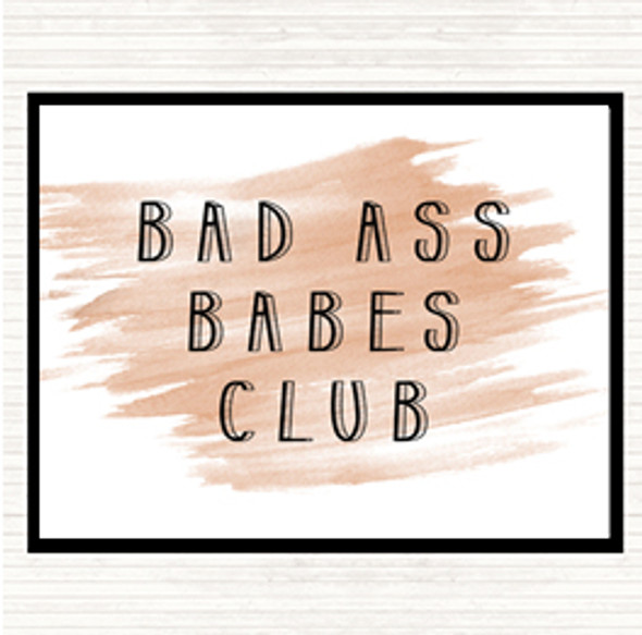 Watercolour Babes Club Quote Placemat