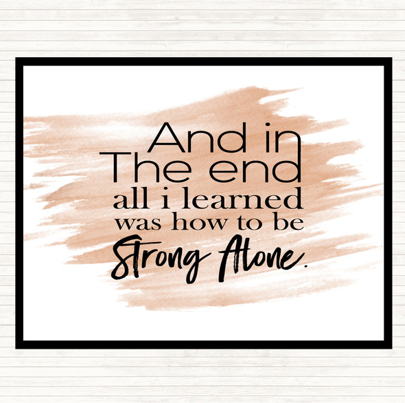 Watercolour In The End Quote Placemat