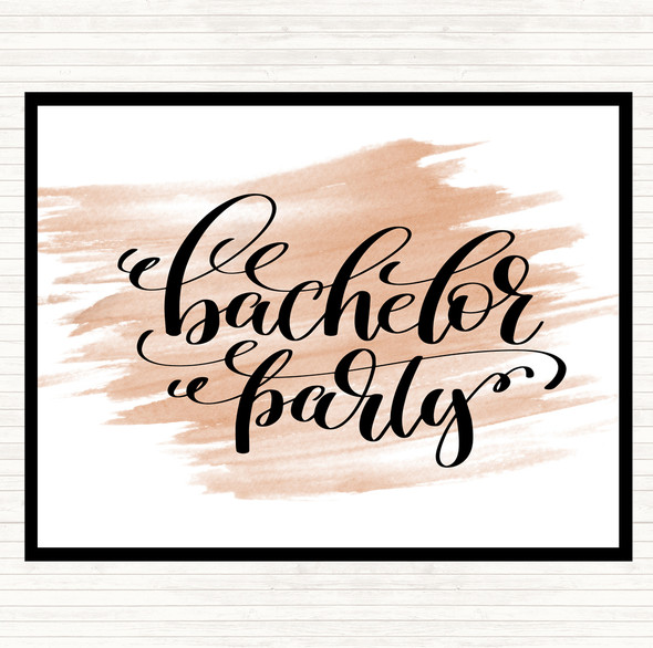 Watercolour Bachelor P[Arty Quote Placemat