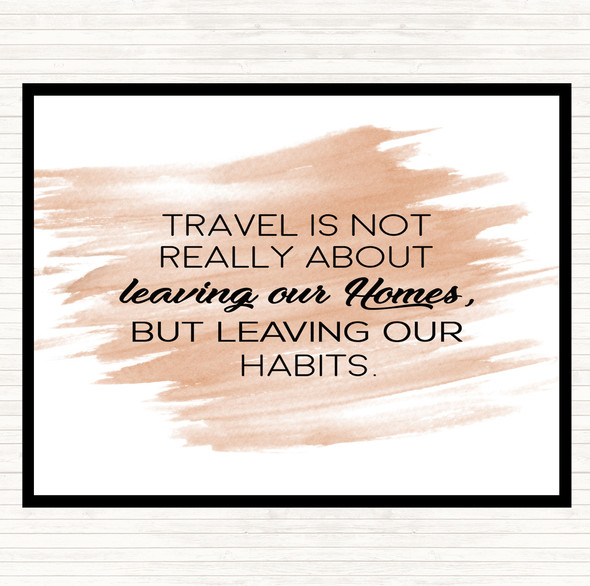 Watercolour Leaving Our Homes Quote Placemat