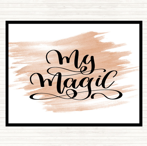 Watercolour My Magic Quote Placemat