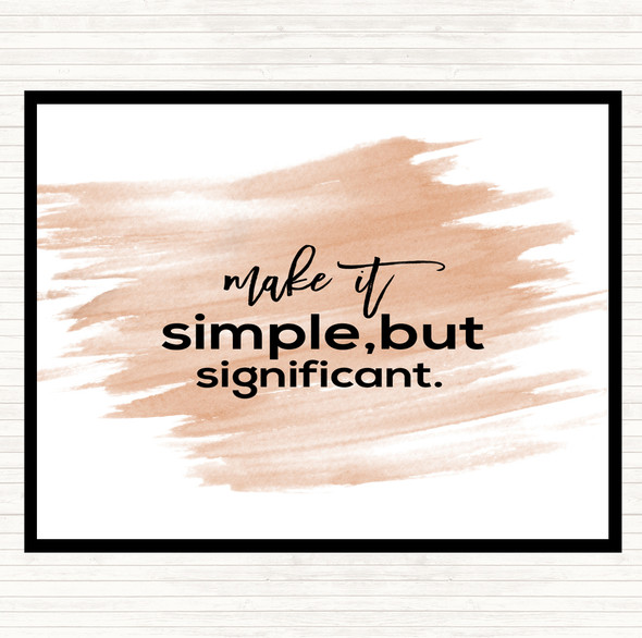 Watercolour Simple & Significant Quote Placemat