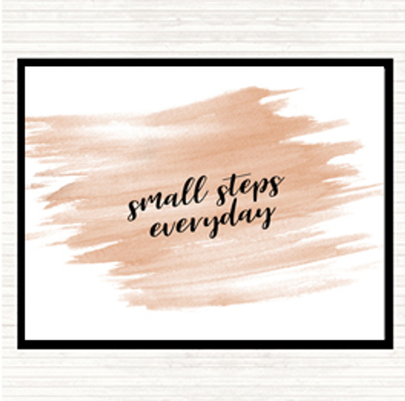 Watercolour Small Steps Quote Placemat