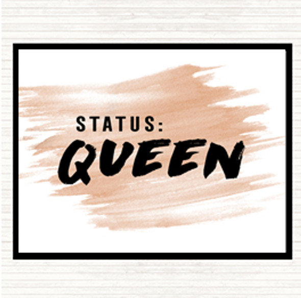 Watercolour Status Queen Quote Placemat