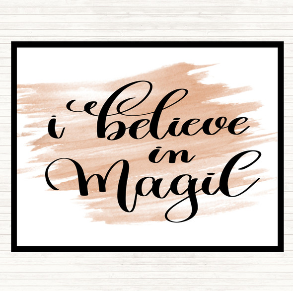 Watercolour Believe In Magic Quote Placemat