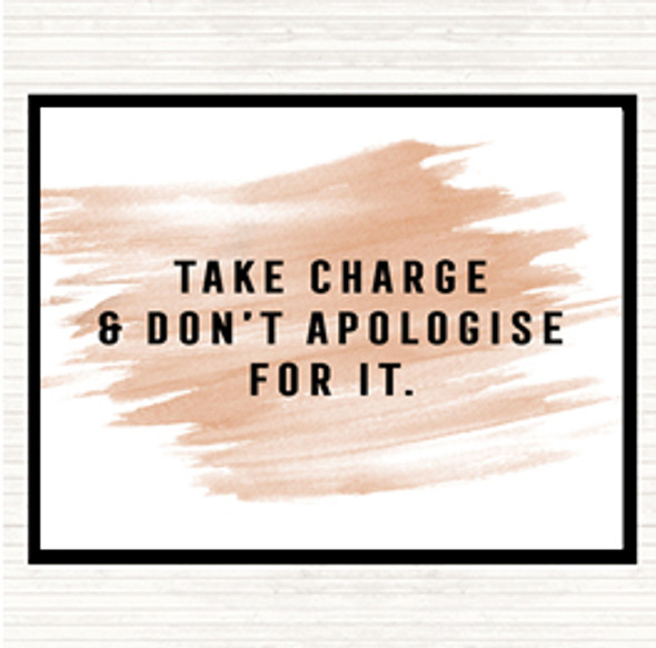 Watercolour Take Charge Quote Placemat