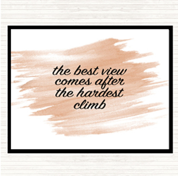 Watercolour The Best View Quote Placemat