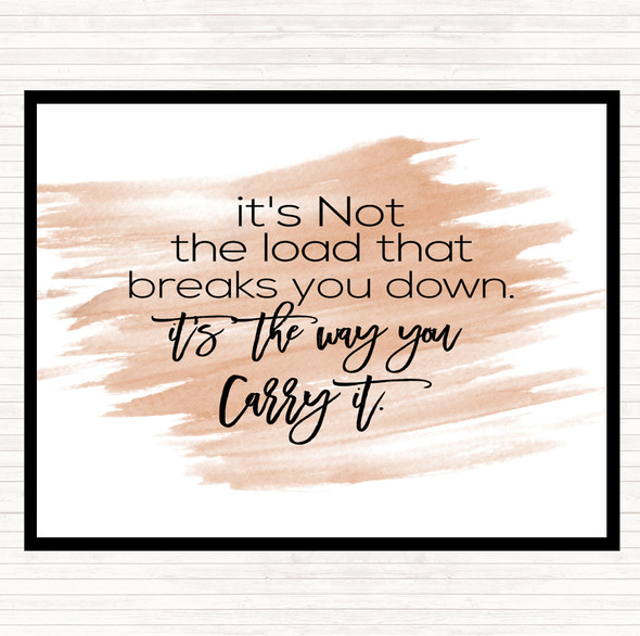 Watercolour Way You Carry Quote Placemat