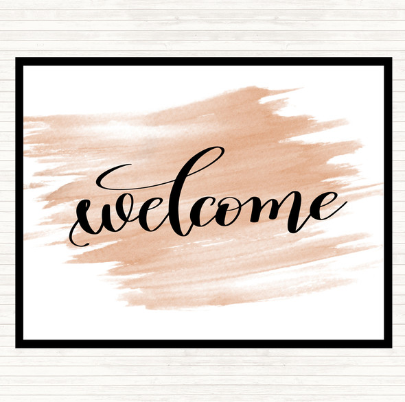 Watercolour Welcome Quote Placemat