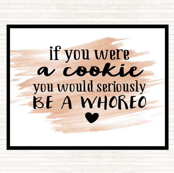 Watercolour Whoreo Funny Quote Placemat