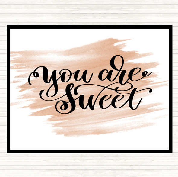 Watercolour You're Sweet Quote Placemat