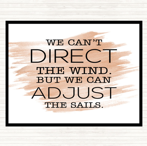 Watercolour Direct Wind Adjust Sails Quote Placemat