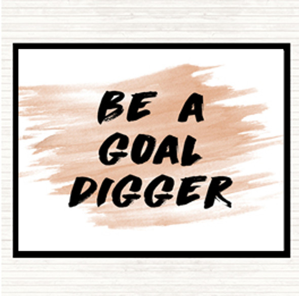 Watercolour Goal Digger Quote Placemat