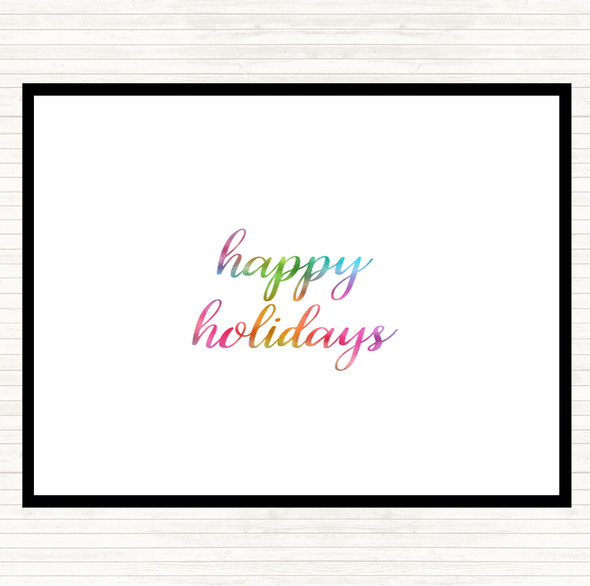 Holidays Rainbow Quote Placemat
