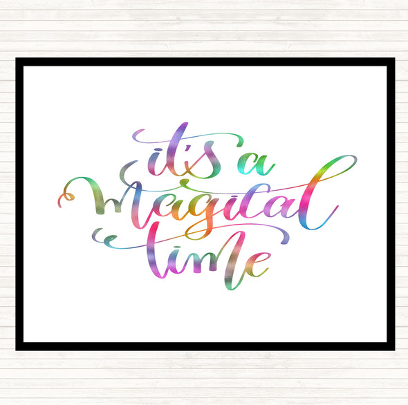 A Magical Time Rainbow Quote Placemat