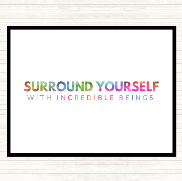 Incredible Beings Rainbow Quote Placemat