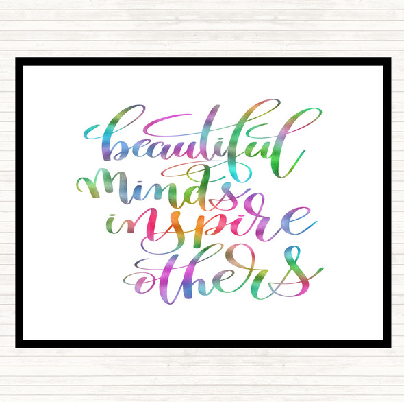 Inspire Others Rainbow Quote Placemat