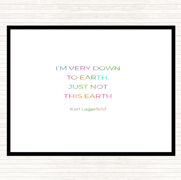 Karl Down To Earth Rainbow Quote Placemat