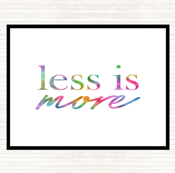 Less Rainbow Quote Placemat