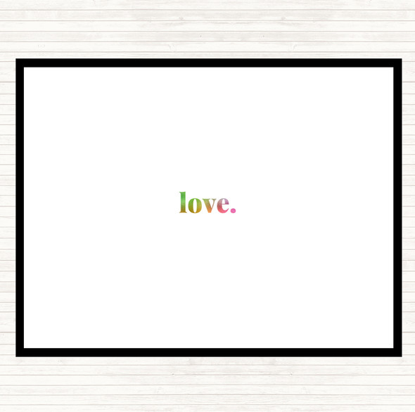 Love Rainbow Quote Placemat