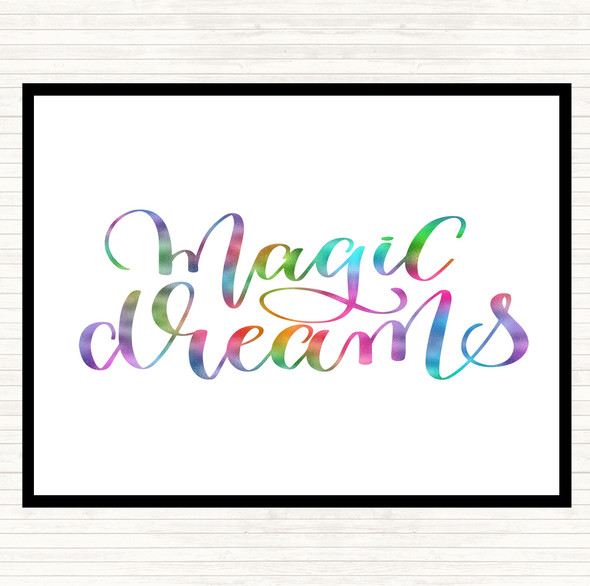 Magic Dreams Rainbow Quote Placemat