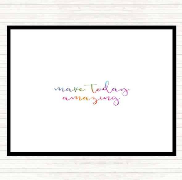 Make Today Amazing Rainbow Quote Placemat