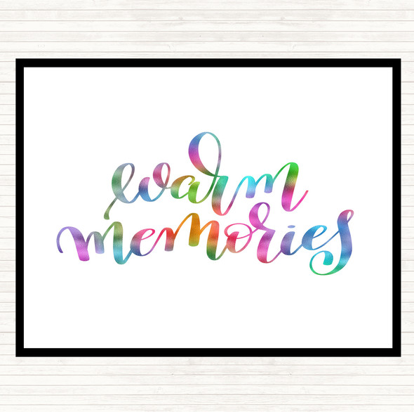 Memories Rainbow Quote Placemat