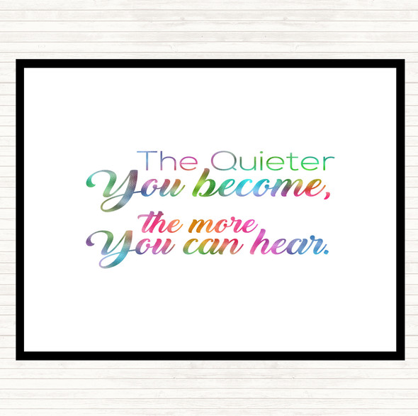 More You Can Here Rainbow Quote Placemat