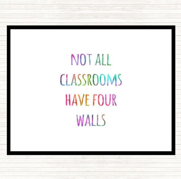 Not All Classrooms Rainbow Quote Placemat