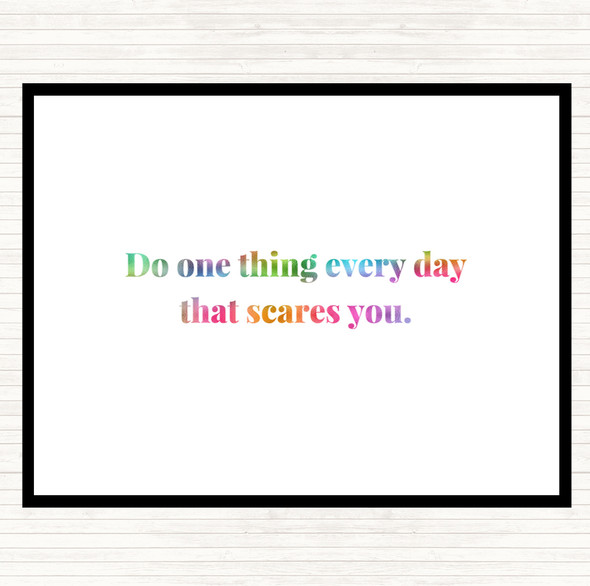 One Thing Everyday Rainbow Quote Placemat