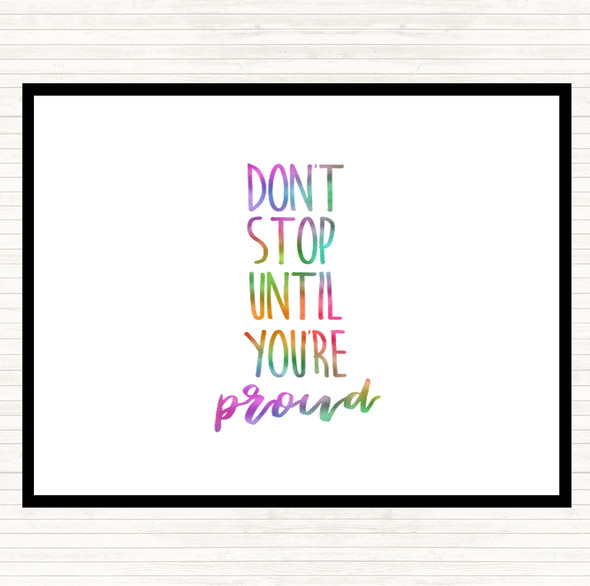 Proud Rainbow Quote Placemat