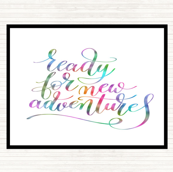 Ready New Adventures Rainbow Quote Placemat