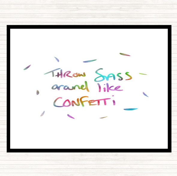 Sass Rainbow Quote Placemat