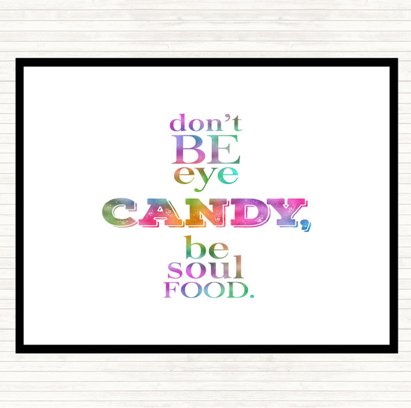 Soul Food Rainbow Quote Placemat