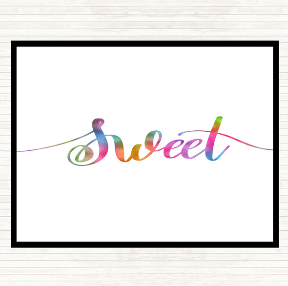 Sweet Rainbow Quote Placemat