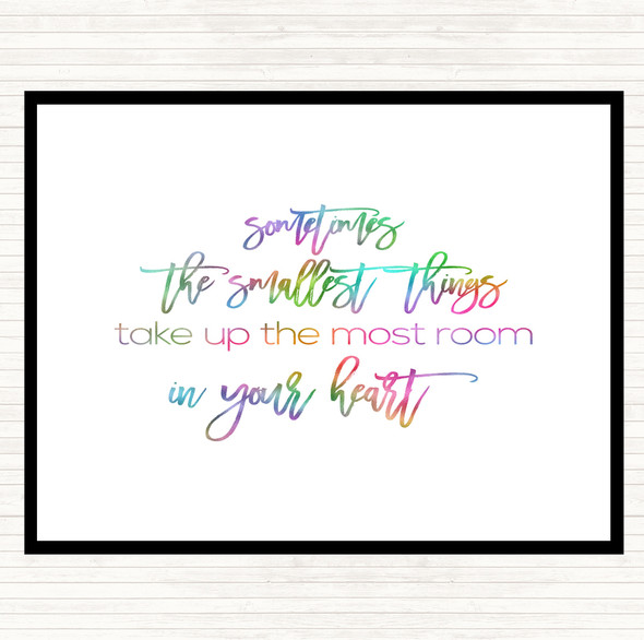 Take Up The Most Room Rainbow Quote Placemat