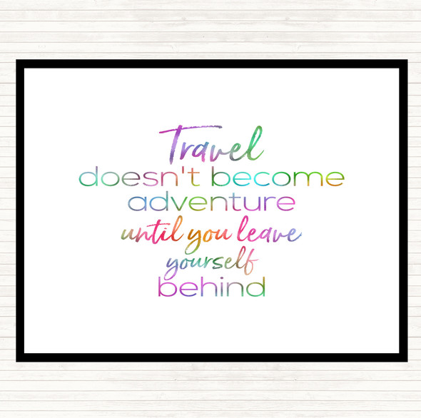 Travel Rainbow Quote Placemat