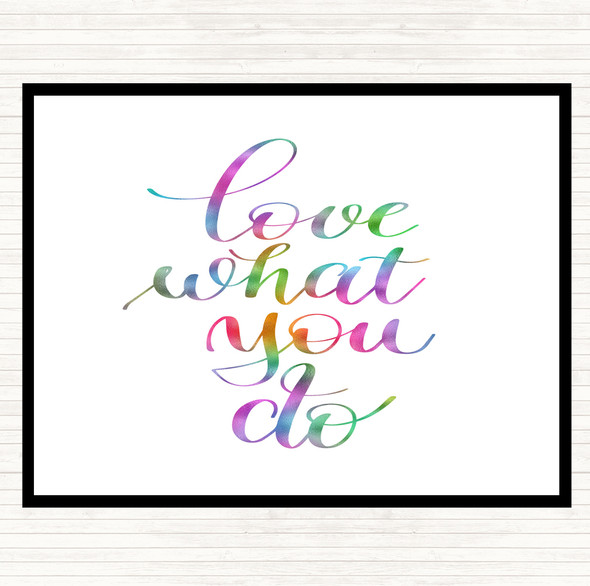 What You Do Rainbow Quote Placemat