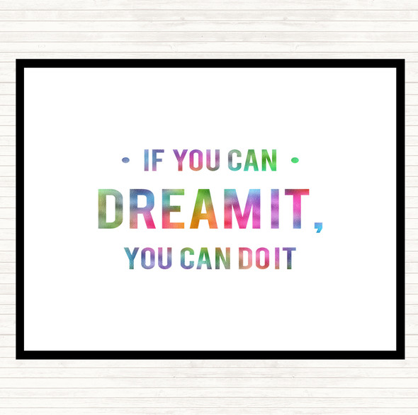 You Can Do It Rainbow Quote Placemat