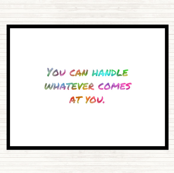 You Can Handle Whatever Rainbow Quote Placemat