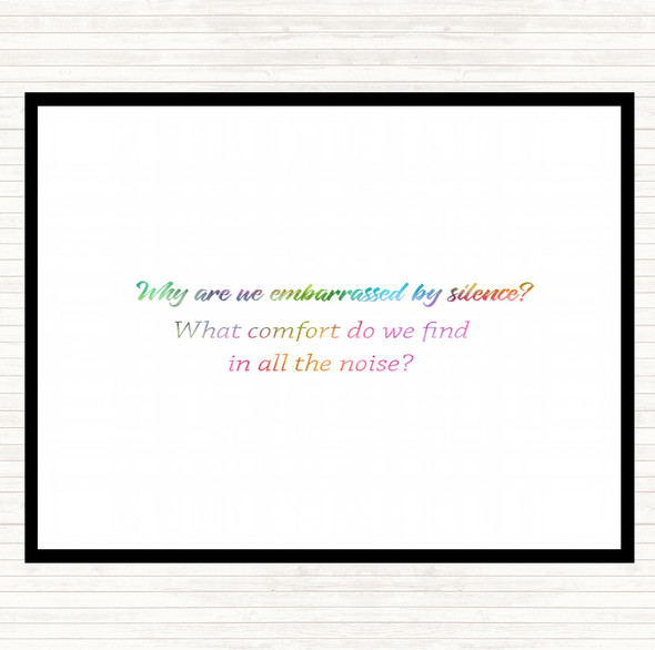 All The Noise Rainbow Quote Placemat