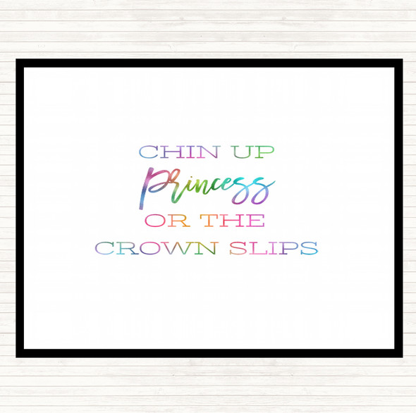 Crown Slips Rainbow Quote Placemat