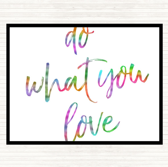 Do What You Rainbow Quote Placemat