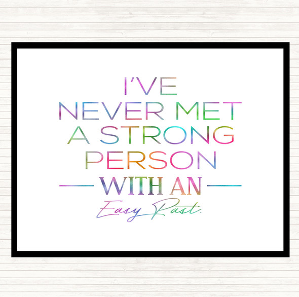 Easy Past Rainbow Quote Placemat
