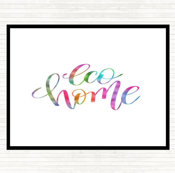 Eco Home Rainbow Quote Placemat