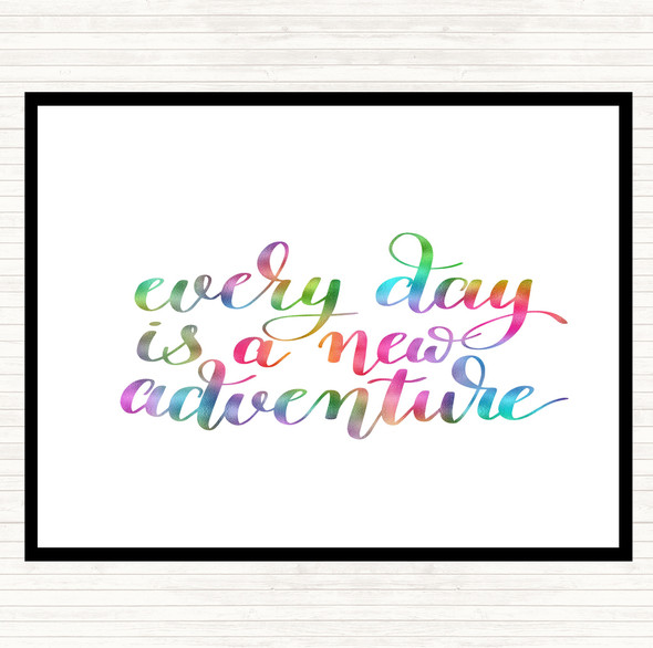 Every Day Adventure Rainbow Quote Placemat