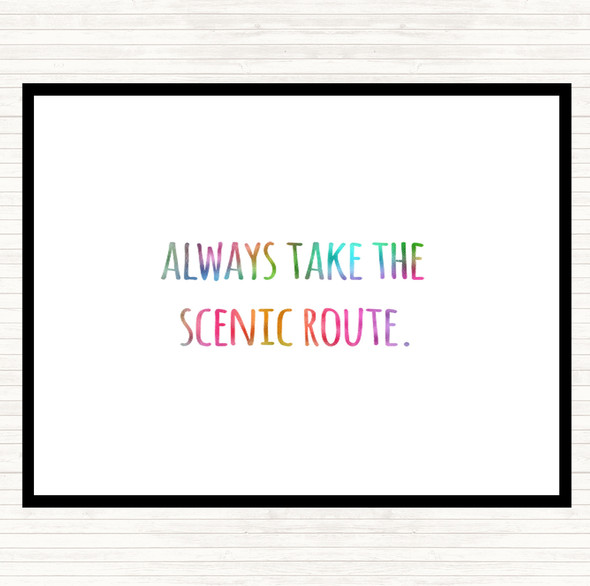 Always Take Rainbow Quote Placemat