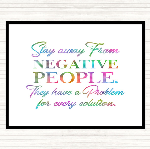 Every Solution Rainbow Quote Placemat