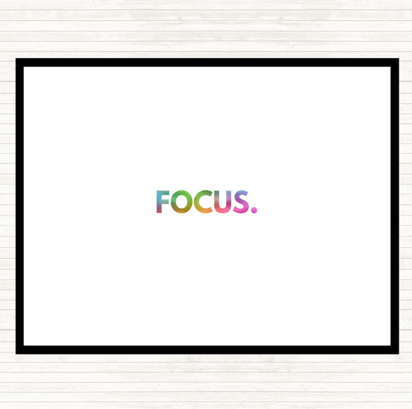 Focus Rainbow Quote Placemat