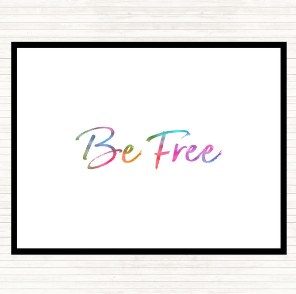 Free Rainbow Quote Placemat